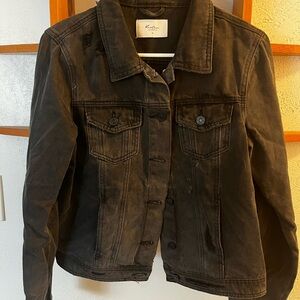 KanCan Black Denim Jacket for Women